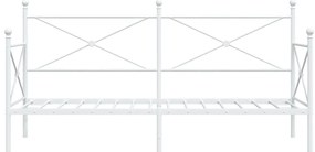 Cama de Dia sem Colchão 90x190 cm aço branco