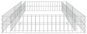 Canteiro elevado/cesto gabião 200x100x20 cm aço galvanizado