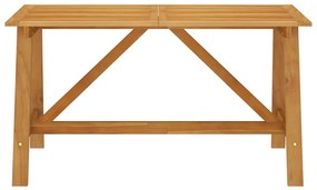 5 pcs conjunto de jantar para jardim castanho