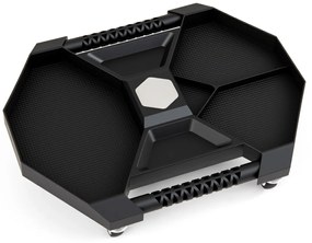 Carrinho de ferramentas oficina 52,5 x 42 x 10,5 cm com bandeja e 4 rodas giratórias Capacidade de peso de 135 kg Preto