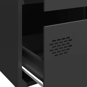 Móvel alto 68x39x101,5 cm aço preto