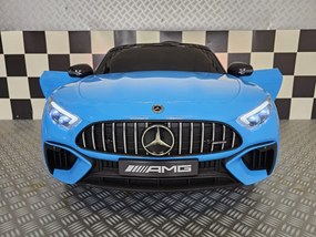 Carro elétrico para crianças Mercedes SL63 12V Pneus Borracha, Mp3, 4x4, Luzes AZUL METALIZADO
