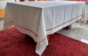 180x270 cm - Toalha de mesa de linho bordada a mão - Toalha de mesa de natal - Bordados da Lixa: Toalha de mesa bordada 180x270 cm  + 12 guardanapos 50x50 cm bordados a jogo