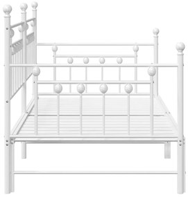 Estrutura de Cama Dia com Cama Auxiliar Branca 100x190 cm Aço