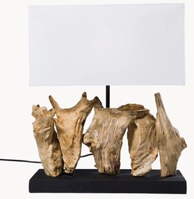Candeeiro de mesa de design Nature, em madeira flutuante