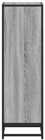 Estante 33,5x33x107,5 cm derivados de madeira cinzento sonoma