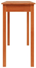 Mesa consola 110x40x75 cm madeira de pinho maciça castanho mel