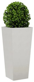 Vaso/floreira de jardim 35x35x75 cm aço inoxidável