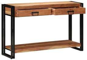 vidaXL Aparador Castanho 120 x 33 x 75 cm Madeira Sólida de Acácia