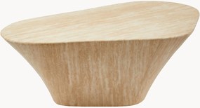 Mesa de centro com aspeto de travertino e formato orgânico Iris