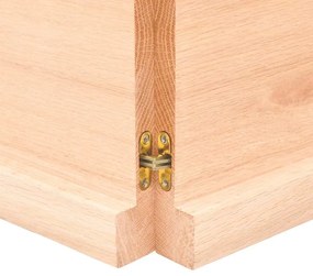 Prateleira de parede 140x60x(2-4)cm carvalho maciço não tratado