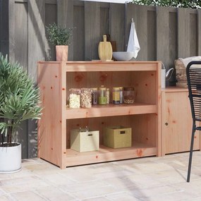 vidaXL Armário de Cozinha 106x55x92 cm em Madeira Sólida de Abeto Douglas