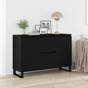Buffet vidaXL Carvalho Preto 104x35x70 cm Madeira Compensada