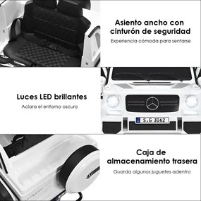 Carro Elétrico 12V para Crianças Mercedes Benz Maybach 3-8 Anos de Idade com Controlo Parental 2 Portas Branco