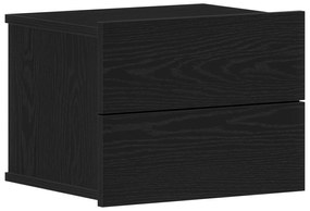 Cabeceira de Cama vidaXL Preta de Carvalho 40x30x30 cm em Madeira Comp