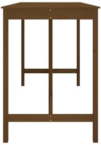 Mesa de bar 180x80x110 cm pinho maciço castanho mel