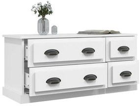 Móvel de TV 100x35,5x45 cm derivados de madeira branco