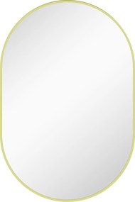 HOMCOM Espelho Casa de Banho 60x90 cm Espelho Decorativo de Parede com Estrutura de Alumínio Horizontal ou Vertical Dourado | Aosom Portugal
