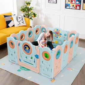 Parque infantil Centro Multifuncional de Actividades Infantis Centro de Actividades Infantis Dobrável Portátil com Porta de Fechadura Externa de Brinquedos Educativos