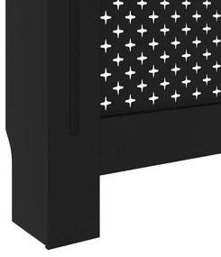 Cobertura de radiador 152x19x81,5 cm MDF preto