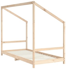 Estrutura de cama infantil 90x200 cm pinho maciço