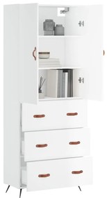 Armário alto 69,5x34x180 cm derivados de madeira branco