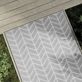 Tapete de exterior 120x180 cm ARAKIL PP cinzento