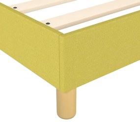 Estrutura de cama sem colchão 140x190 cm tecido verde