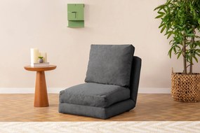 Sofá-Cama Individual Taida – Cinzento – 68x60x26 cm