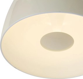Plafon de teto retro bege com interior branco - Vera