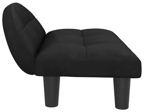 Cama para cães 70x52x30 cm veludo preto