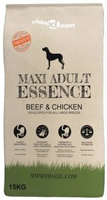 Ração premium para cães Maxi Adult Essence Beef &amp; Chicken 15 kg