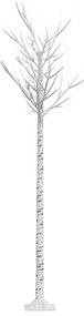 Árvore de Natal 200 LEDs salgueiro int./ext. 2,2m branco frio