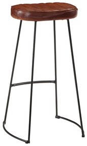 7 pcs conj. de bar madeira de mangueira áspera maciça e metal