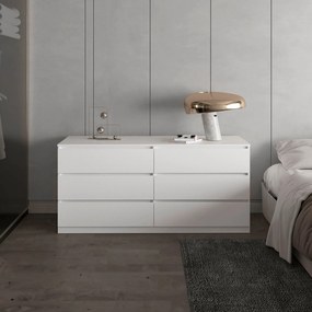 Cómoda Asteria/cómoda, 70 x 50 x 153,6 Cm branco