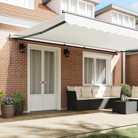 Toldo Retrátil Automático Branco 500x350 cm