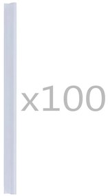100 pcs clipes para faixas de vedação PVC transparente