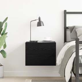 Cabeceira de Cama vidaXL Preta de Carvalho 40x30x30 cm em Madeira Comp