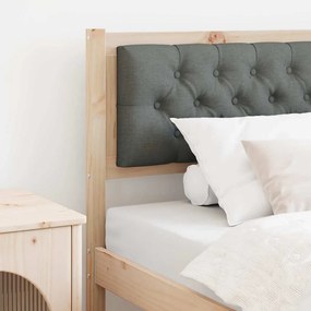 vidaXL Cabeceira Outros castanho e cinzento-escuro 90 cm