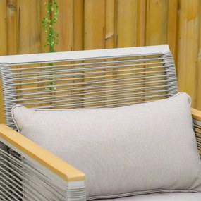 Conjunto Lounge Madalena em Vime - 2 Cadeiras, 1 Sofá e 1 Mesa - Desig