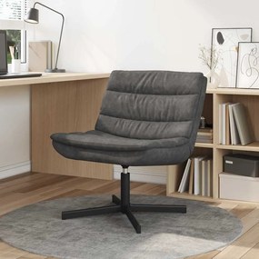 vidaXL Cadeira giratória Preto 63 x 75 x 76 cm Couro sintético