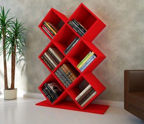 Estante Kumsal – Vermelho – 90x129x19,5 cm