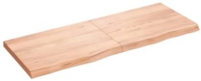vidaXL Prateleira de parede 160x60x(2-6) cm carvalho tratado castanho