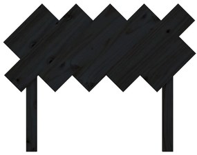 Cabeceira de cama 104x3x80,5 cm pinho maciço preto