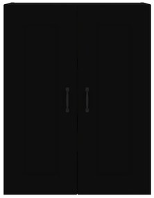 Armário de parede suspenso 69,5x32,5x90 cm preto