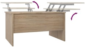 Mesa de centro 80x50x42,5 cm madeira processada carvalho sonoma