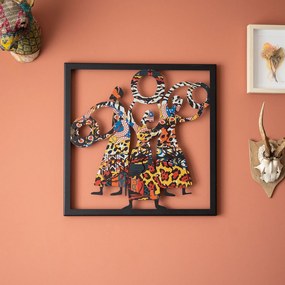 Acessório Decorativo de Parede Apt112 – Preto – 45 x 45 cm