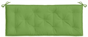 Almofadões banco jardim 2pcs 120x50x7 cm mesclado tecido verde