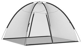 Rede mosquiteira com portas malha 220 200x180x135 cm preto