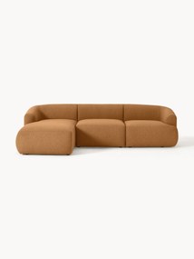 Sofá de canto modular em bouclé Sofia (4 lugares)